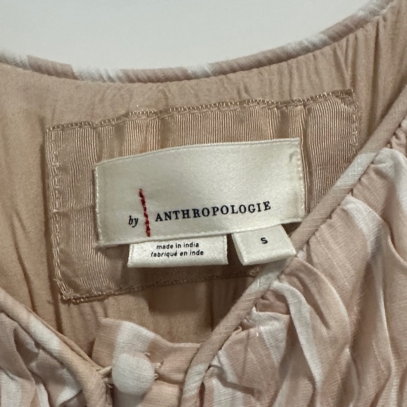 Anthropologie Blush Striped Maxi Dress - Picture 2 of 4